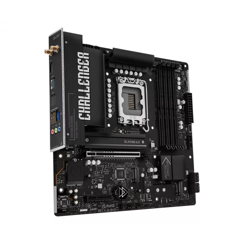 ASRock B860M Challenger WiFi LGA1851 mATX DDR5 Motherboard (90-MXBUP0-A0UAYZ)