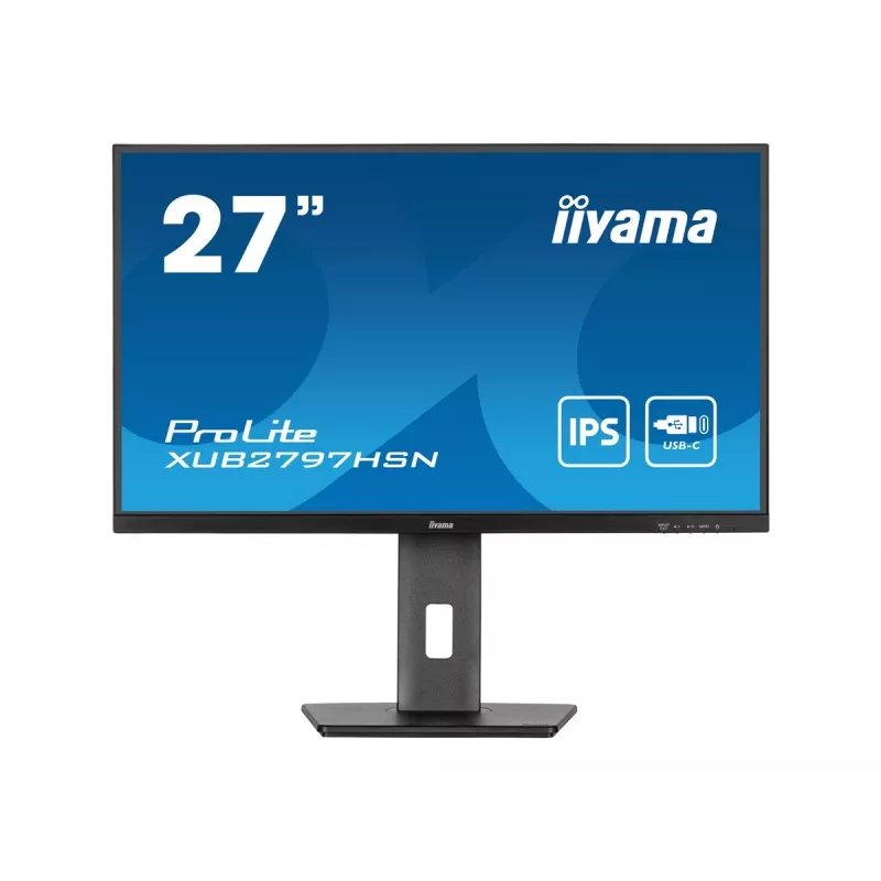 iiyama ProLite XUB2797HSN-B1 27 Zoll IPS Full HD 100Hz USB-C 65W Ergonomischer Monitor