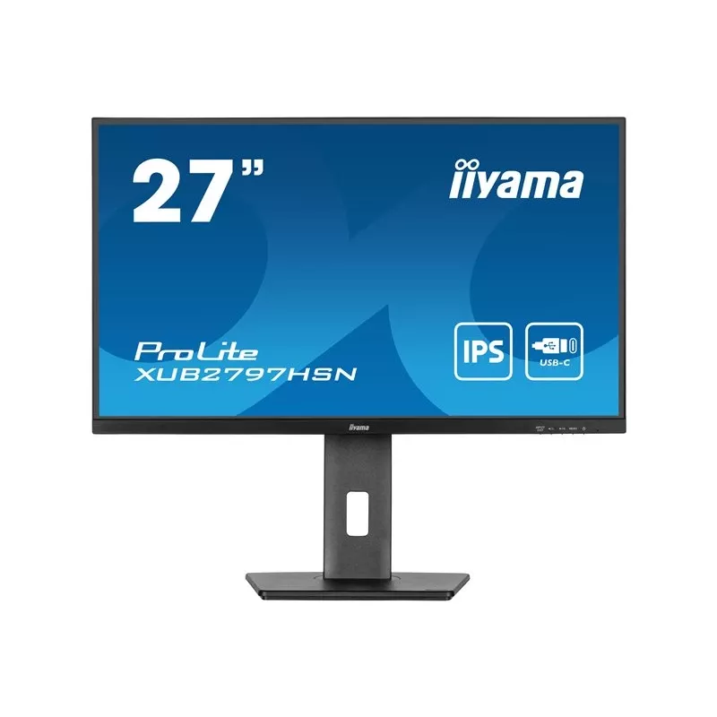 iiyama ProLite XUB2797HSN-B1 27 Zoll IPS Full HD 100Hz USB-C 65W Ergonomischer Monitor