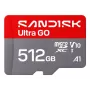 SanDisk Ultra GO microSDXC 512GB UHS-I U1 V10 A1 — bis zu 190 MB/s Lesen, mit SD-Adapter, SDSQUGN-512G-GN6MN