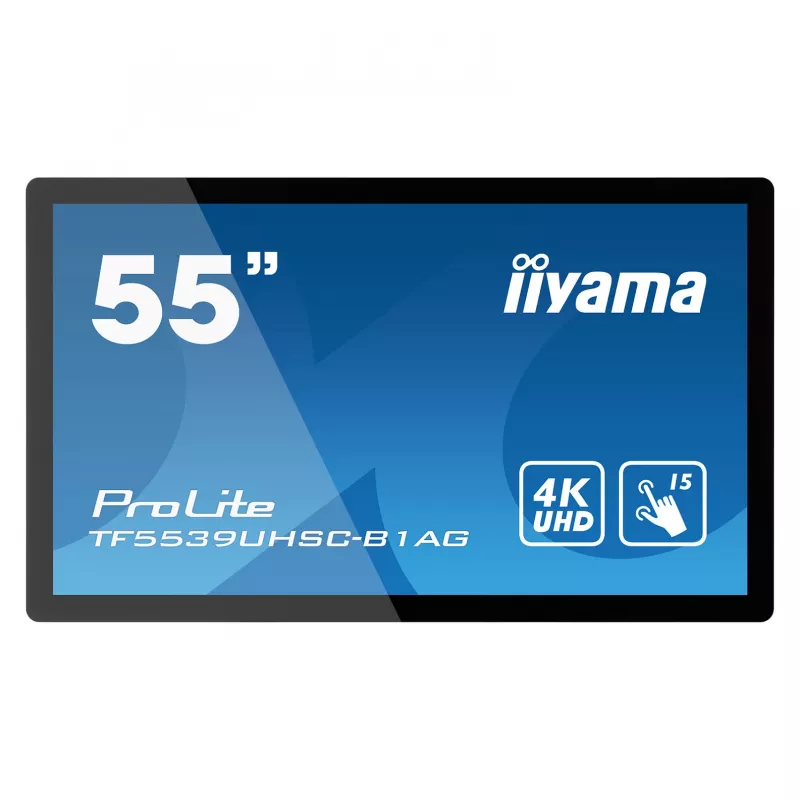 Iiyama ProLite TF5539UHSC-B1AG 55 Zoll 4K UHD PCAP 50-Touch IPS LED Monitor Schwarz