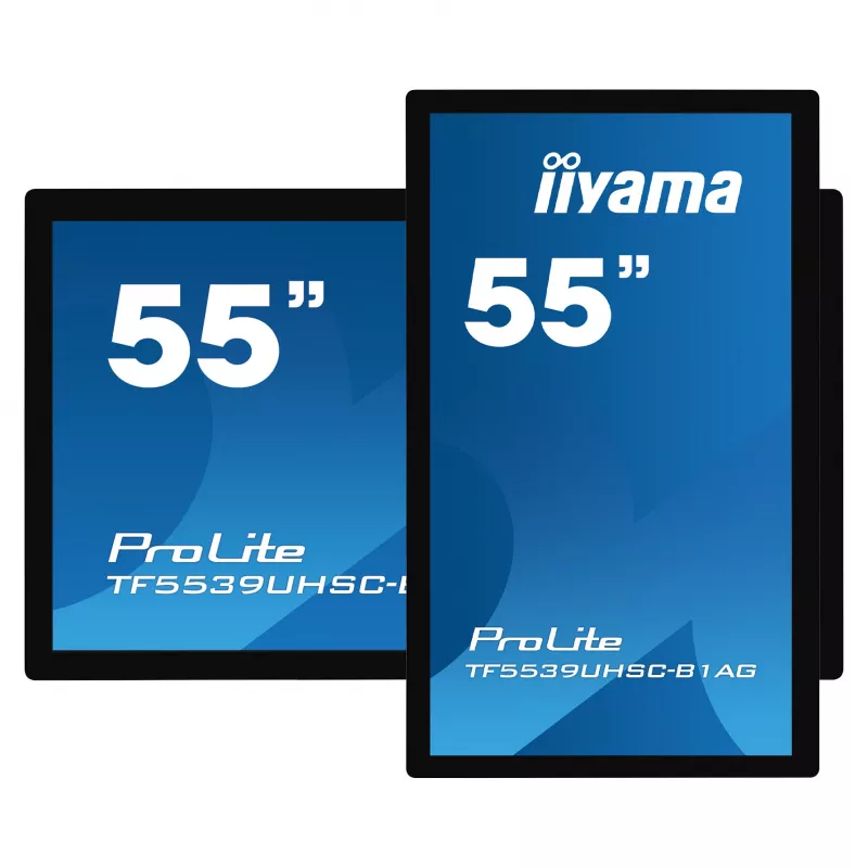 Iiyama ProLite TF5539UHSC-B1AG 55 Zoll 4K UHD PCAP 50-Touch IPS LED Monitor Schwarz
