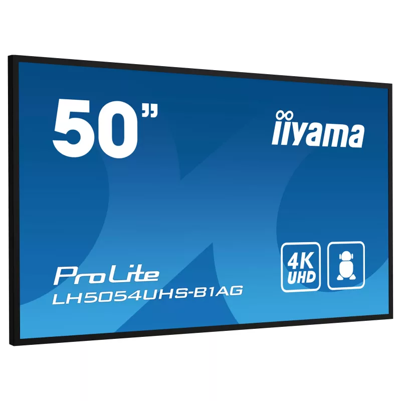 Iiyama ProLite LH5054UHS-B1AG 50 Zoll 4K UHD VA Commercial Signage Display 24/7 Android
