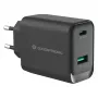 Conceptronic ALTHEA20B45 45W GaN USB-C PD & USB-A QC 3.0 Dual-Port Wandladegerät Schwarz