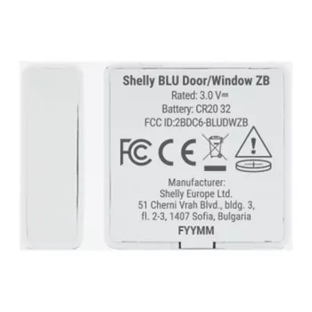 Shelly BLU Door/Window ZB Zigbee Bluetooth Smart Tür-/Fenstersensor Weiß
