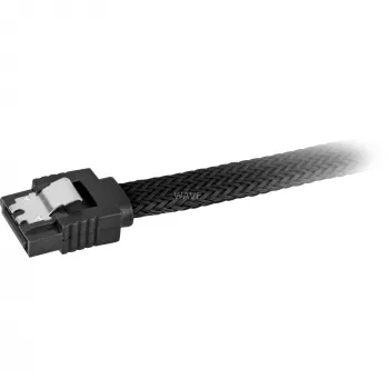 Sharkoon SATA III Kabel 60 cm schwarz gesleevt