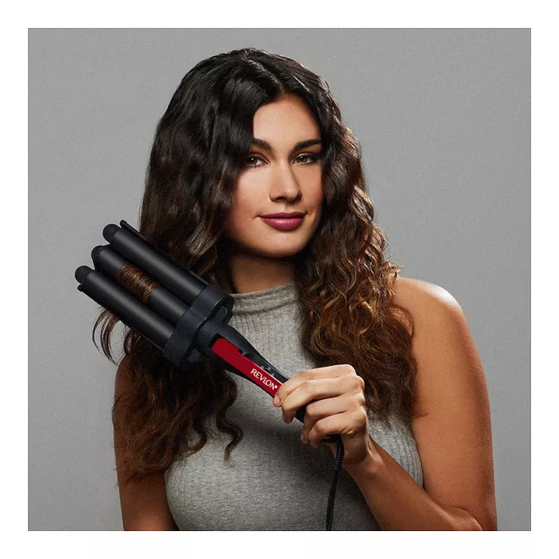 Revlon RVIR3056UKE Hot Air Brush - Schwarz/Rot - 2,5 m Kabel - Hairstyling-Set
