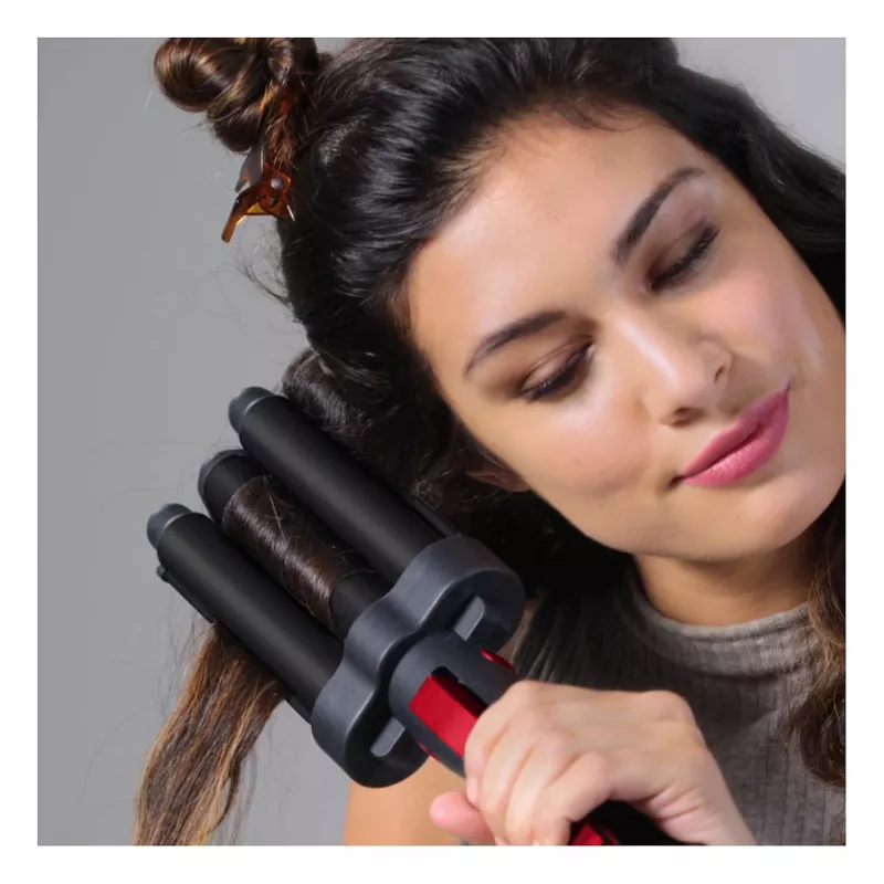 Revlon RVIR3056UKE Hot Air Brush - Schwarz/Rot - 2,5 m Kabel - Hairstyling-Set