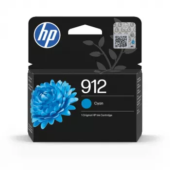 HP 912 Cyan Original Ink Cartridge (4 ml, Standard Yield) für OfficeJet Drucker