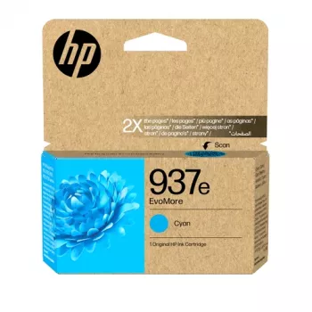 HP 937e EvoMore Cyan Original Druckerpatrone (4S6W6NE#LS1)