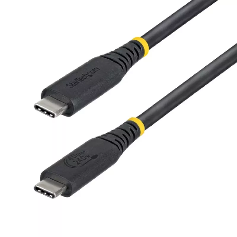 StarTech.com 1m USB4-Kabel USB-C auf USB-C 40Gbps 100W Schwarz