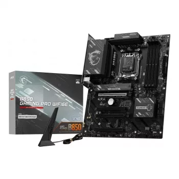 MSI B850 Gaming Pro WiFi6E Mainboard, AMD AM5, DDR5, Wi-Fi 6E, Bluetooth 5.2, 2.5G LAN, Micro-ATX