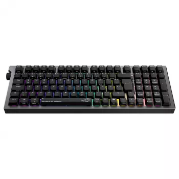 ASUS ROG Strix Morph 96 Wireless Gaming Keyboard, 96% Layout, ROG NX Snow Switches, Hot-Swappable, Tri-Mode Connectivity, Schwarz