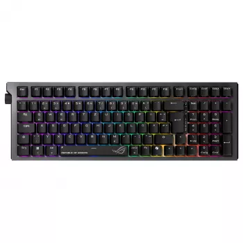 ASUS ROG Strix Morph 96 Wireless Gaming Keyboard, 96% Layout, ROG NX Snow Switches, Hot-Swappable, Tri-Mode Connectivity, Schwarz