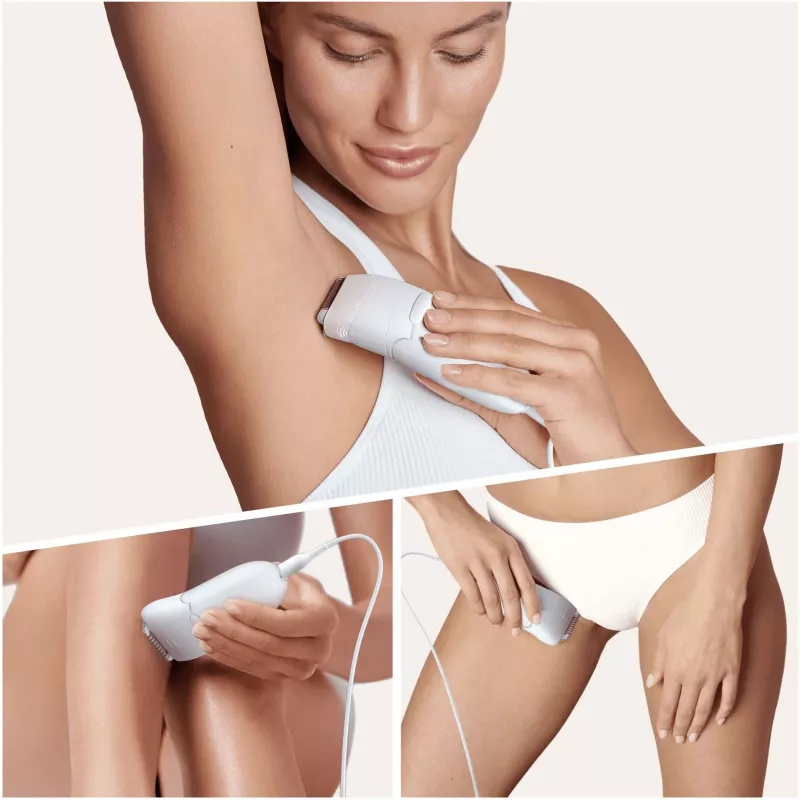 Braun Silk-épil 5 5-825 Power Epilator, Weiß/Rosa, 28 Pinzetten, MicroGrip, kabelgebunden