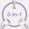 Braun Silk-épil 5 5-825 Power Epilator, Weiß/Rosa, 28 Pinzetten, MicroGrip, kabelgebunden