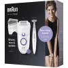 Braun Silk-épil 5 5-825 Power Epilator, Weiß/Rosa, 28 Pinzetten, MicroGrip, kabelgebunden