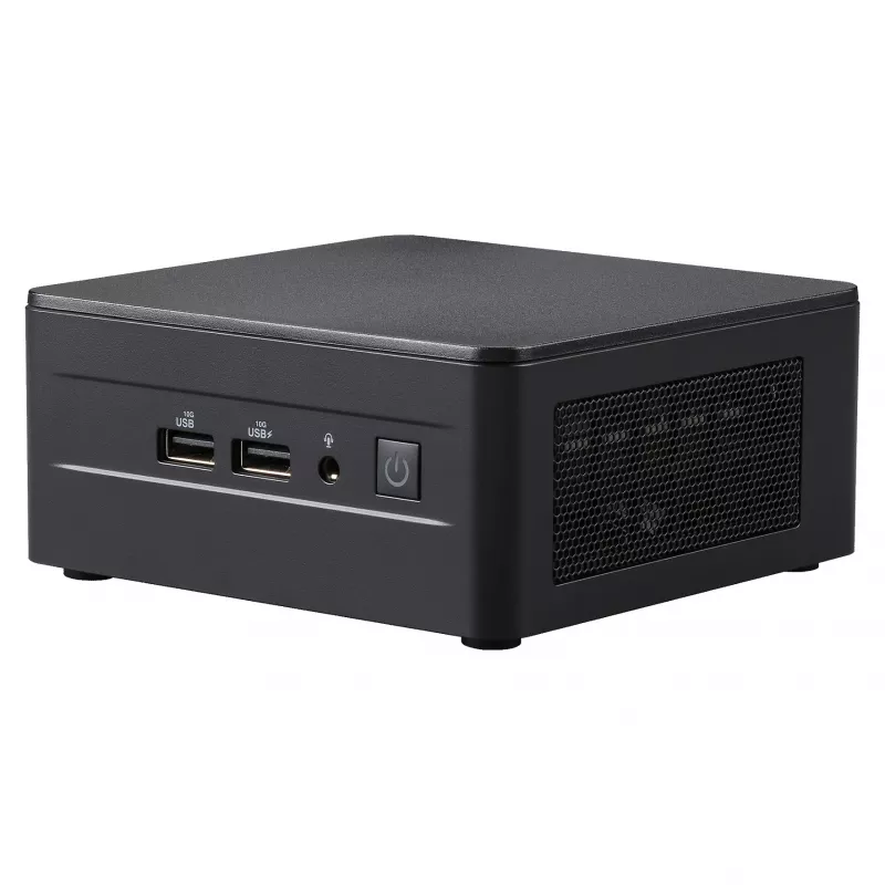 ASUS NUC 13 Pro Tall Kit RNUC13L3HV500000I - Barebone - Mini-PC - Intel Core i5-1350P - Ohne RAM - Ohne Speicher - Intel Iris Xe Graphics - Wi-Fi 6E - Bluetooth 5.3 - 2.5GbE - vPro - Schwarz