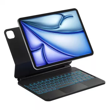 Inateck Tastaturhülle mit Trackpad für iPad Pro 11 Zoll und iPad Air 10,9 Zoll (4./5. Generation), QWERTZ-Layout, Schwarz