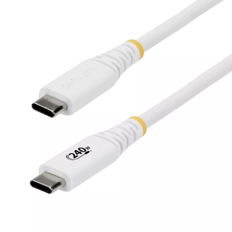 StarTech.com 2m USB-C auf USB-C Ladekabel 240W PD Silikonmantel Robust (S2CEPR2MW-USB-CABLE)