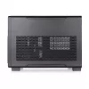 Thermaltake TR200 WS Super Mini Tower Gehäuse, Schwarz/Holz, gehärtetes Glas