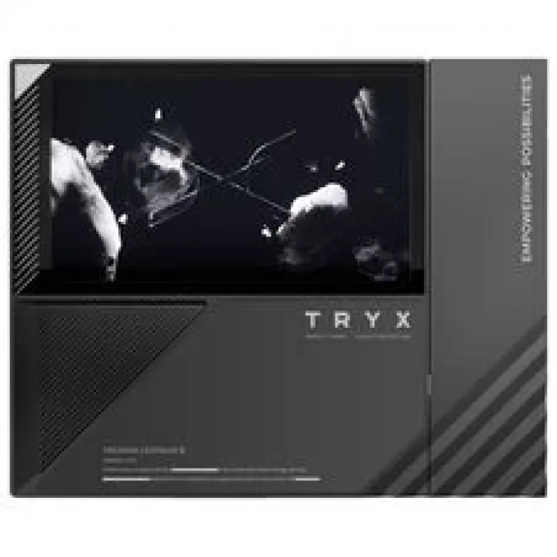 TRYX TURRIS T620 CPU Air Cooler, Dual-Tower, mit 5-Zoll-Display - 140mm, Schwarz