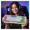 INCA Gaming-Tastatur RGB Red Switch USB Mechanisch 2,00m Weiß (IKG-457)
