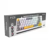 INCA Gaming-Tastatur RGB Red Switch USB Mechanisch 2,00m Weiß (IKG-457)