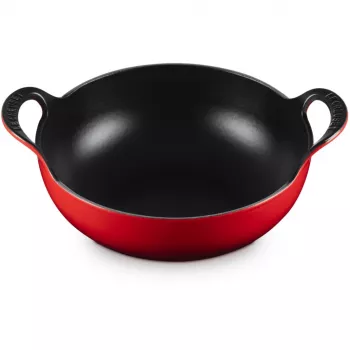 Le Creuset Schmortopf aus Gusseisen Balti-Gericht 24 cm Kirschrot