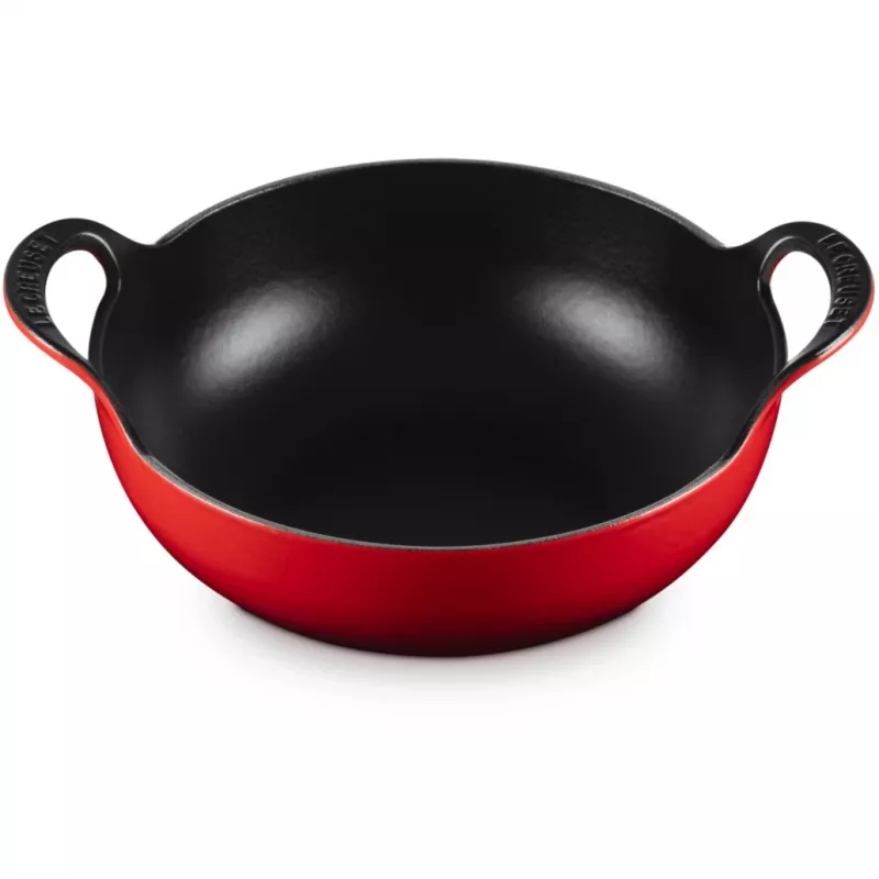 Le Creuset Schmortopf aus Gusseisen Balti-Gericht 24 cm Kirschrot