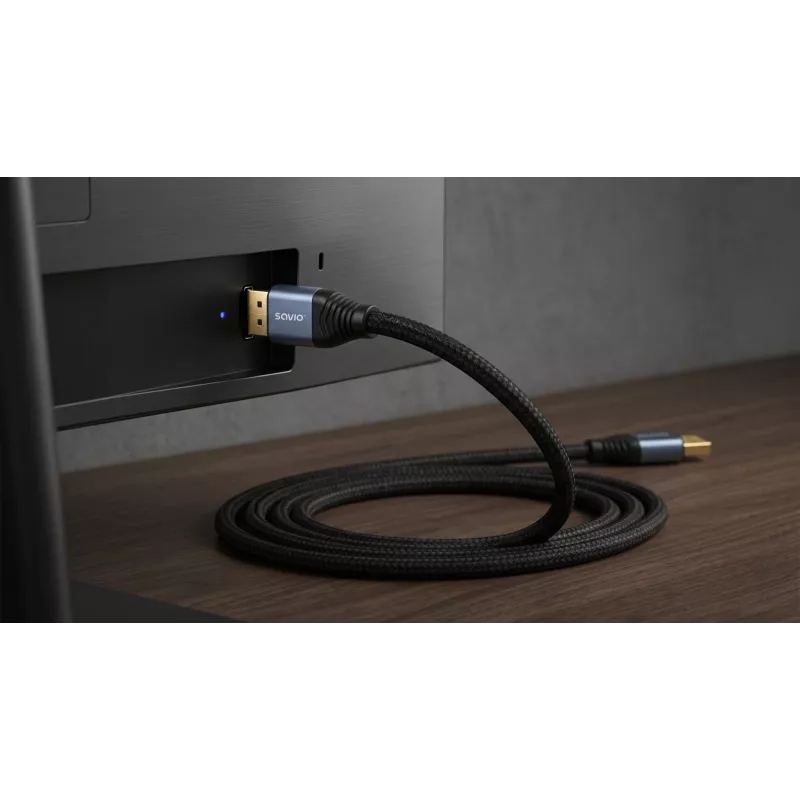 SAVIO CL-211 DisplayPort 2.1 Kabel 3m Schwarz