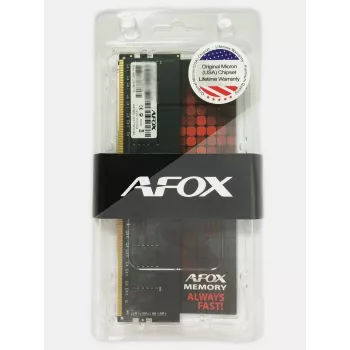 AFOX AFLD44EN1P 4GB DDR4 2400MHz PC4-19200 Non-ECC Unbuffered CL17 1.2V Desktop RAM Modul