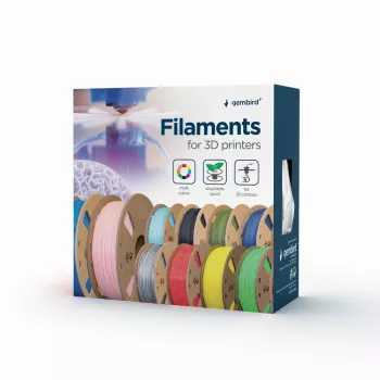 Gembird 3DP-PLA+1.75-02-BK PLA+ Filament 1,75 mm Schwarz 1 kg