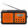 TechniSat TechniRadio Solar 2 DAB+/FM Portable Radio with Solar Panel and Hand Crank, Black/Orange
