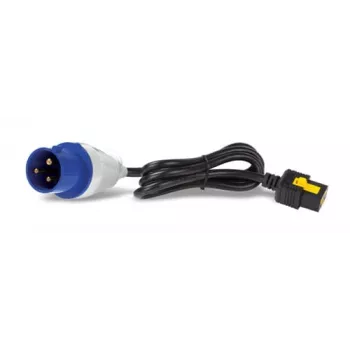 APC Stromkabel - IEC 60309 16A (M) auf IEC 60320 C19 - 16 A - 3,0 m - Verriegelung - Schwarz - für P/N: SMT2200I-AR, SMT2200R2I-AR, SMT3000I-AR, SMT3000R2I-AR, SRT1500XLI, SRT2200XLI-KR (AP8758)