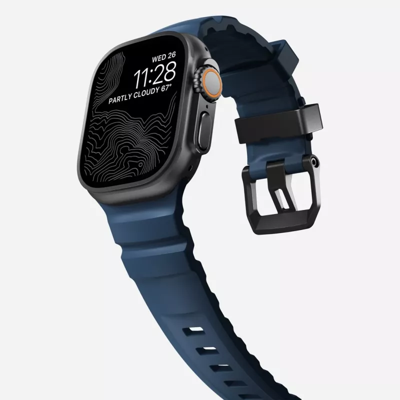 NOMAD Rocky Point Band für Apple Watch 46mm/49mm Navy/Black