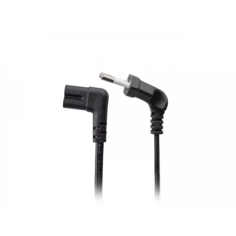 LANBERG CEE 7/16 auf IEC 320 C7 Netzkabel 3m abgewinkelt VDE Schwarz