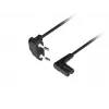 LANBERG CEE 7/16 auf IEC 320 C7 Netzkabel 3m abgewinkelt VDE Schwarz