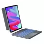 Inateck Tastaturhülle für iPad 10. Generation (10,9 Zoll, 2022) mit Trackpad und Hintergrundbeleuchtung - Grau