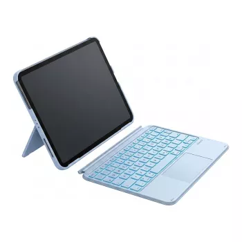 Inateck Keyboard Ace Touch iPad 11/10.9 QWERTZ RGB Blau