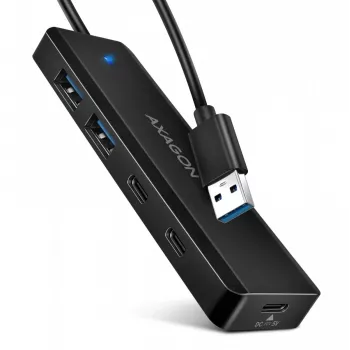 i-tec Axagon HUE-C2A USB-C Hub 4-Port 5 Gbps 2x USB-A + 2x USB-C mit Power Delivery