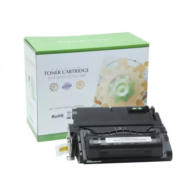 Static Control Schwarz Kompatible Tonerkartusche für HP Q1338A/Q5942A (12.000 Seiten)