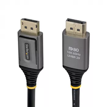 StarTech.com 1.5m DisplayPort 2.1 Kabel - DP80 zertifiziert, 80 Gbit/s, 16K, Schwarz