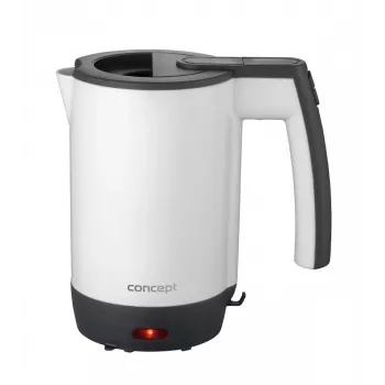 Concept RK7030 Reise-Wasserkocher 0,5L mit 2 Bechern, Weiß