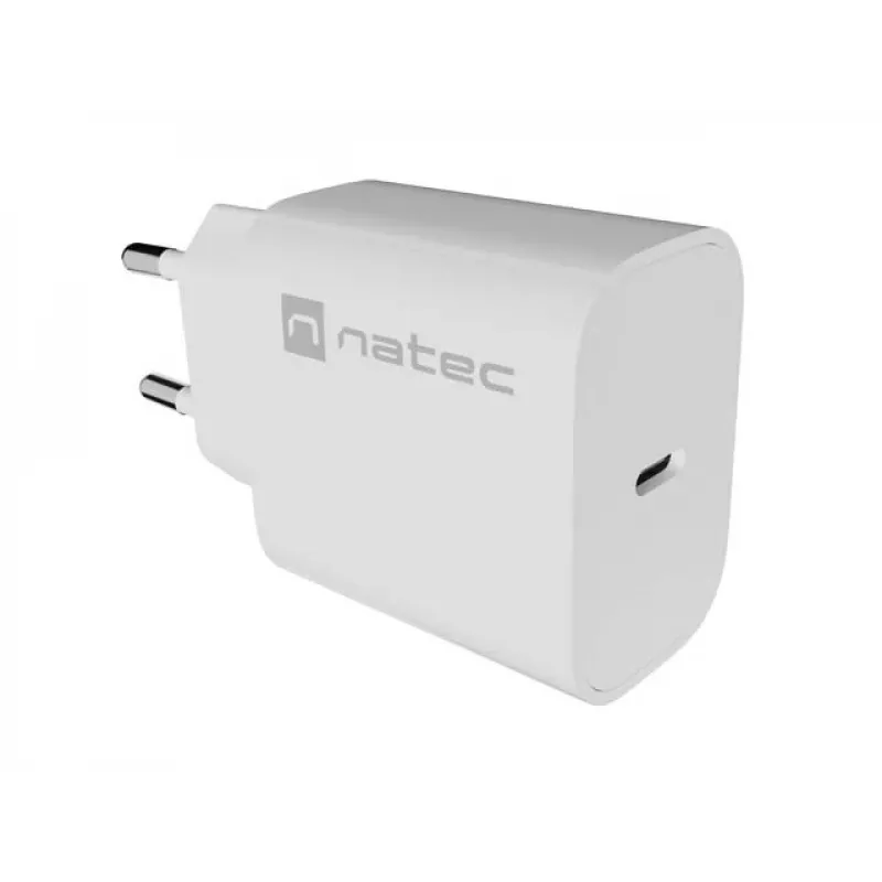 NATEC Ribera Wall Charger 1x USB-C 20W White