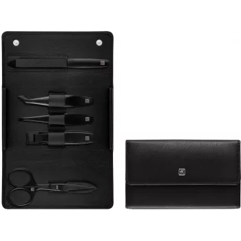 ZWILLING Maniküre-Set Leder 5-teilig Schwarz (97003-004-0)