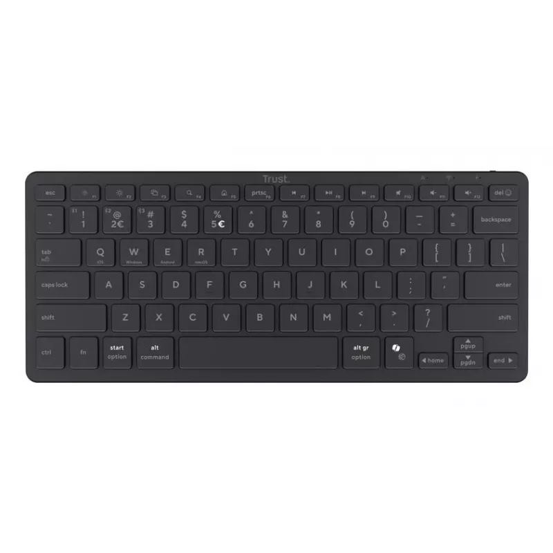Trust Nado II Wireless Keyboard US QWERTY Schwarz