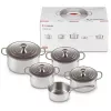 Le Creuset 5-teiliger Topfset - 3-lagiges Edelstahl-Kochgeschirr-Set