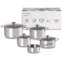 Le Creuset 5-teiliger Topfset - 3-lagiges Edelstahl-Kochgeschirr-Set