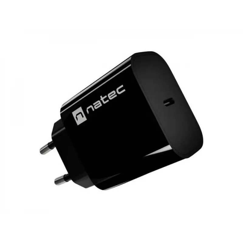 NATEC Ribera USB-C Wandladegerät 20W Schwarz